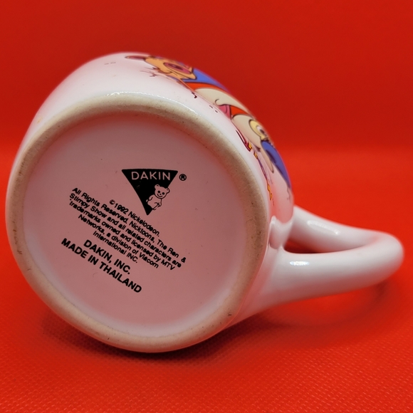 Vintage 1992 Dakin Ren & Stimpy Ceramic Coffee Cup Mug Nickelodeon - Picture 6 of 6
